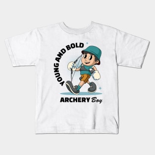 Joyful Archery Boy Kids T-Shirt